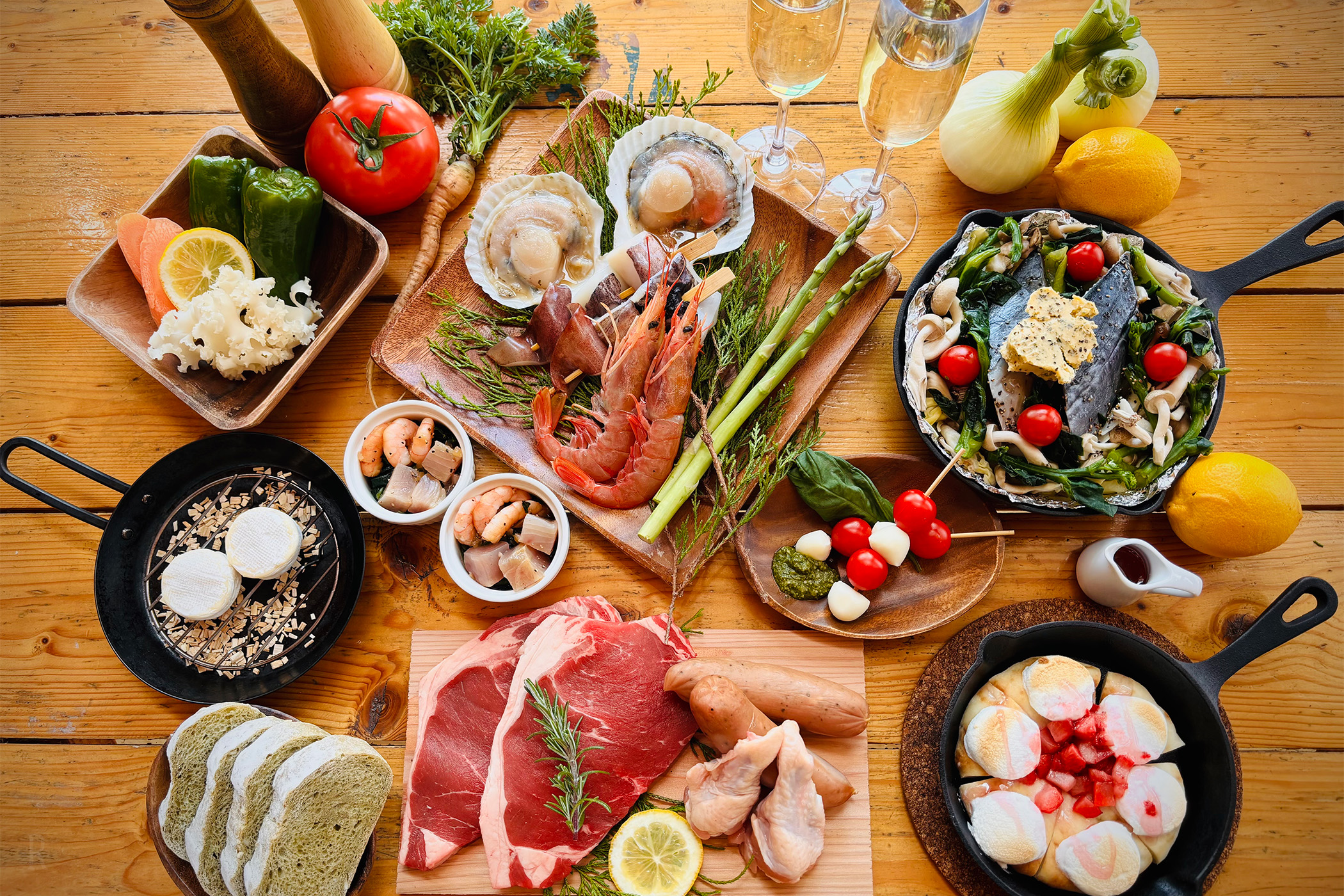 バーベキューの写真